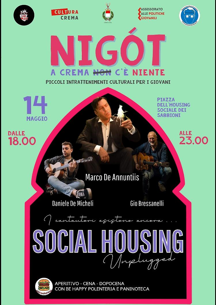  Serata intitolata Social Housing unplugged