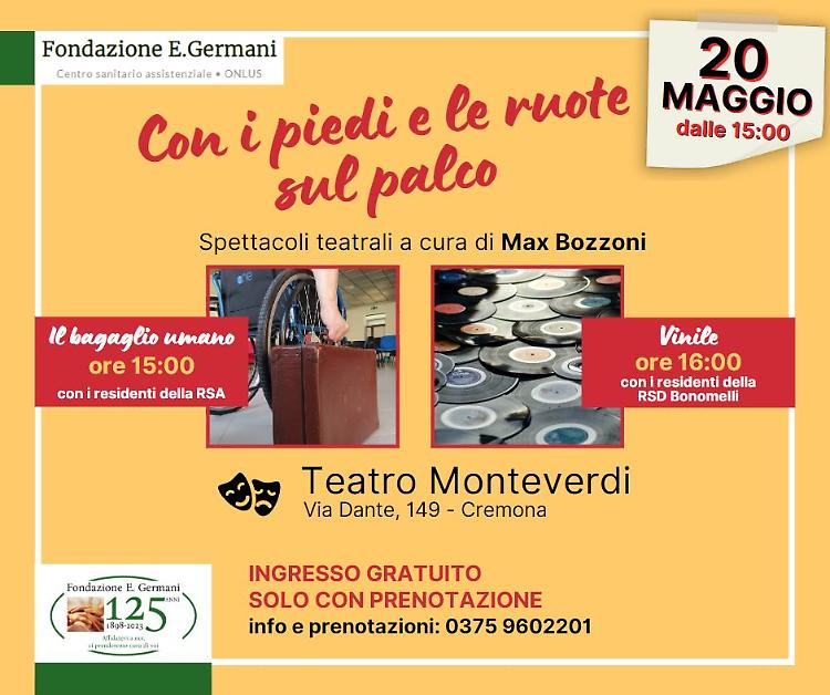 Con i piedi e le ruote sul palco