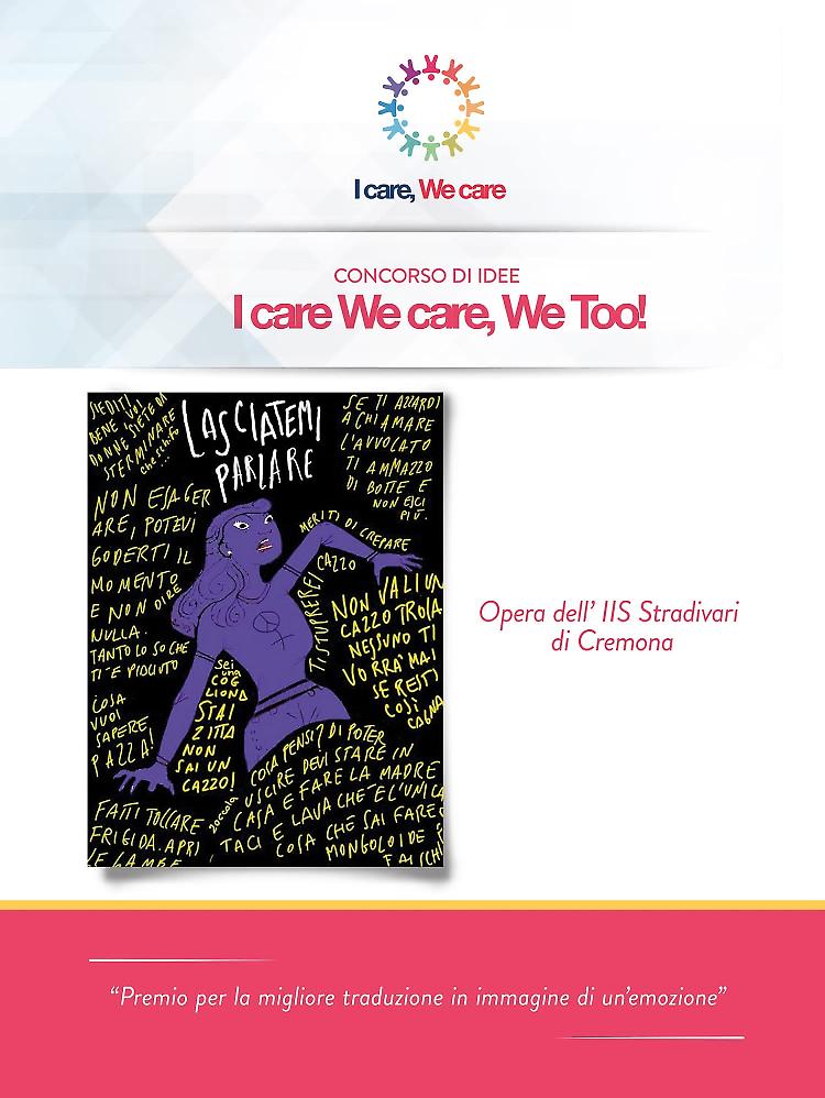 ‘I care, we care, we too!’, il premio nazionale anti-violenza vinto da una studentessa dello Stradivari