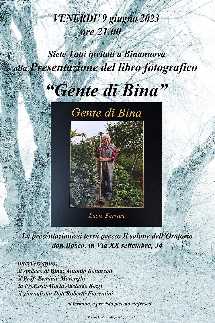 Presentazione del libro "Gente di Bina"