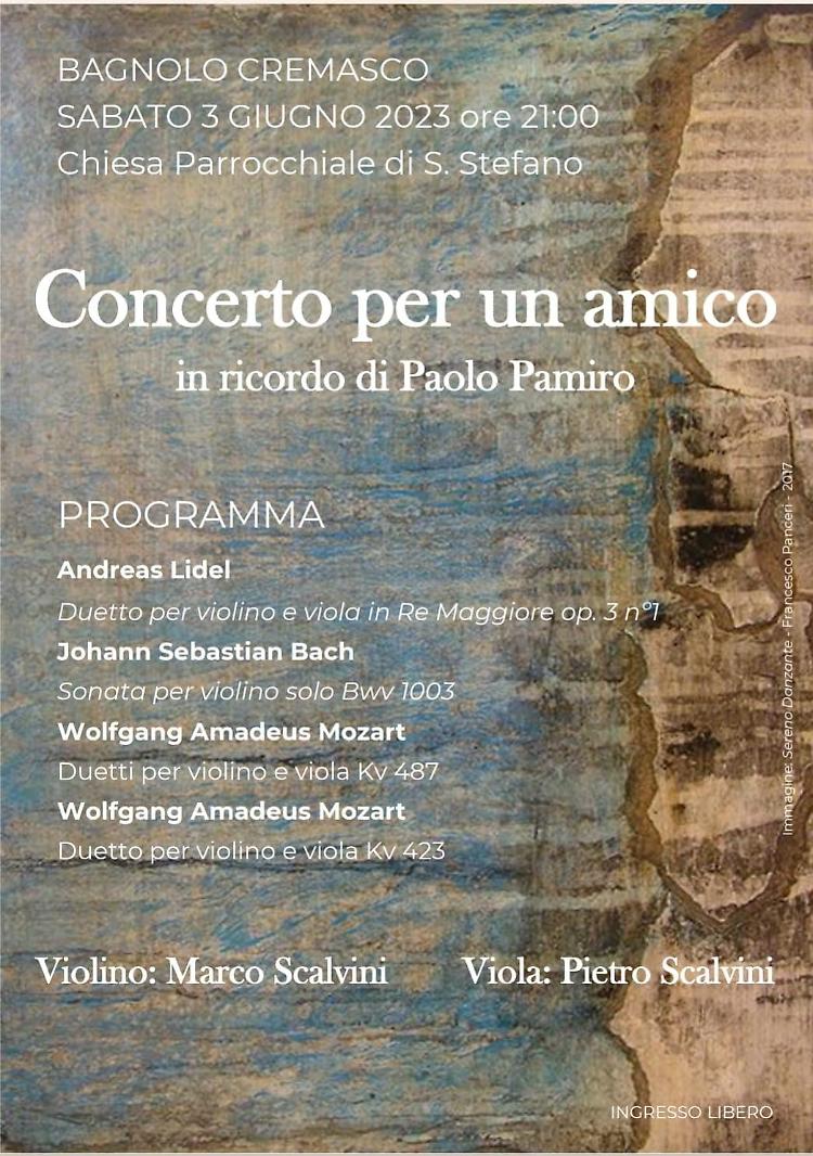 Concerto per un amico