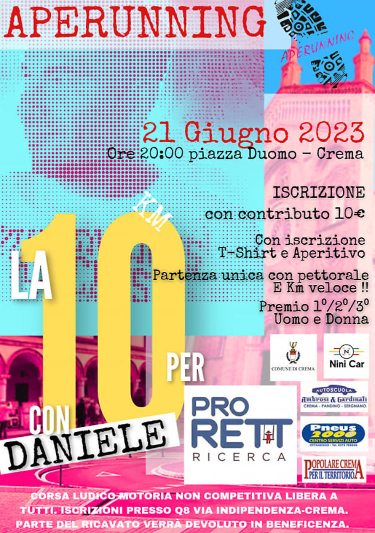 Aperunning a Crema 