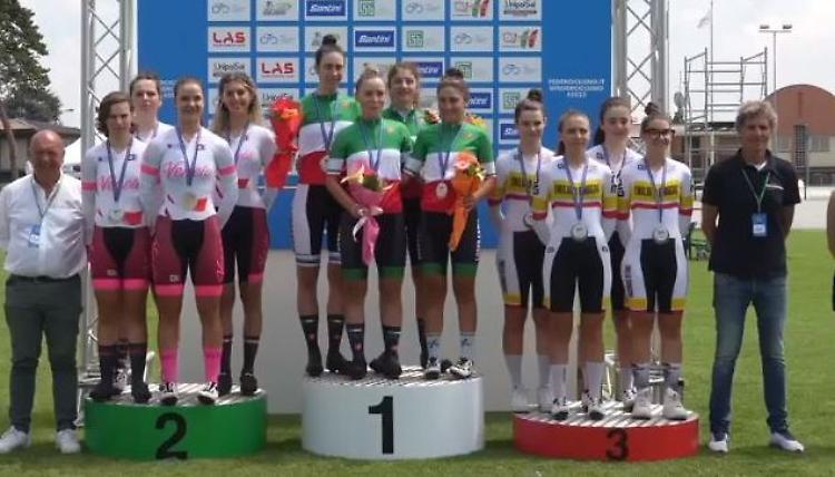 Ciclismo: Federica Venturelli ha vinto il titolo italiano nell'inseguimento a squadre