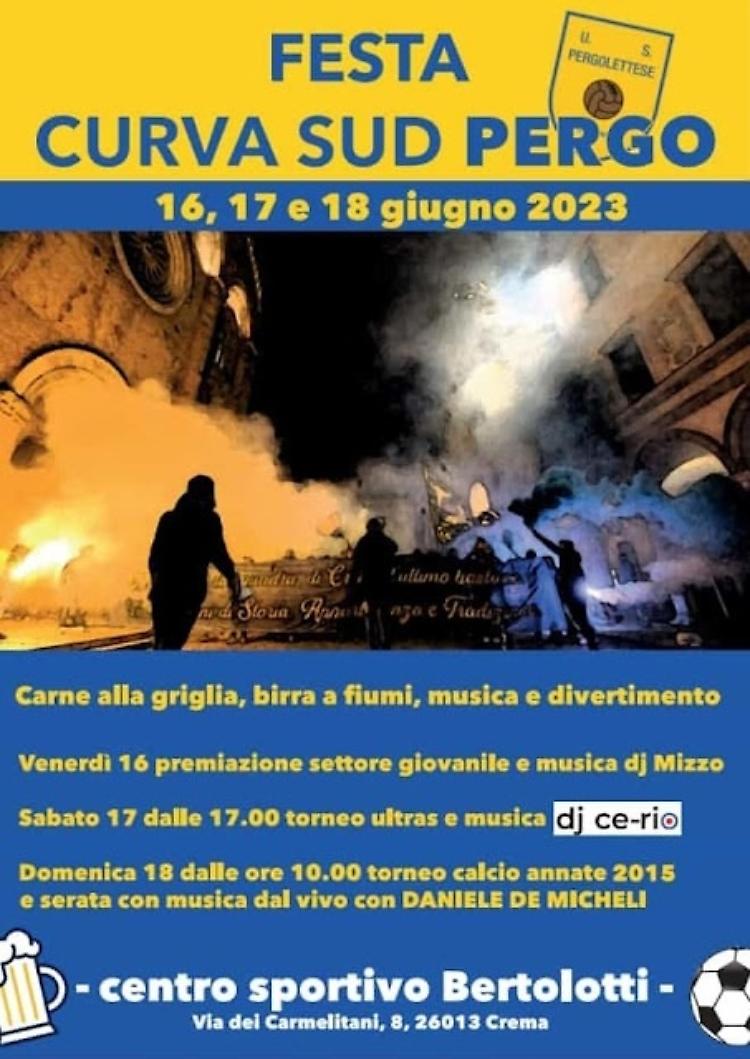 Festa curva sud Pergo 