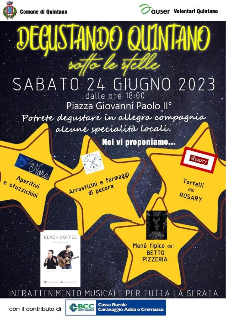 Degustando Quintano sotto le stelle