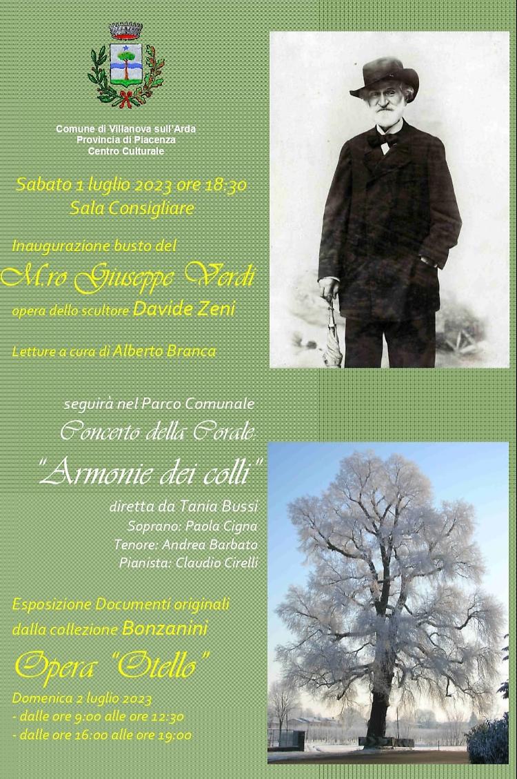 Una leggenda scolpita nella pietra, inaugurazione del busto di Giuseppe Verdi