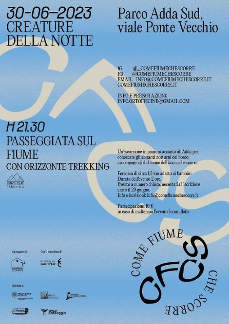 Passeggiata lungo l'Adda "Creature della notte"