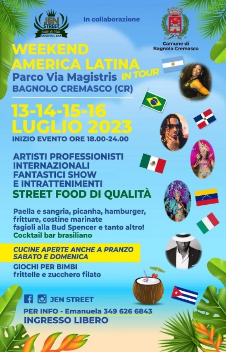 Weekend America Latina a Bagnolo Cremasco