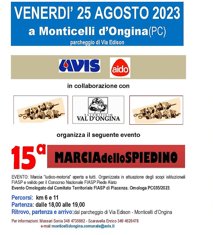 15a Marcia dello spiedino