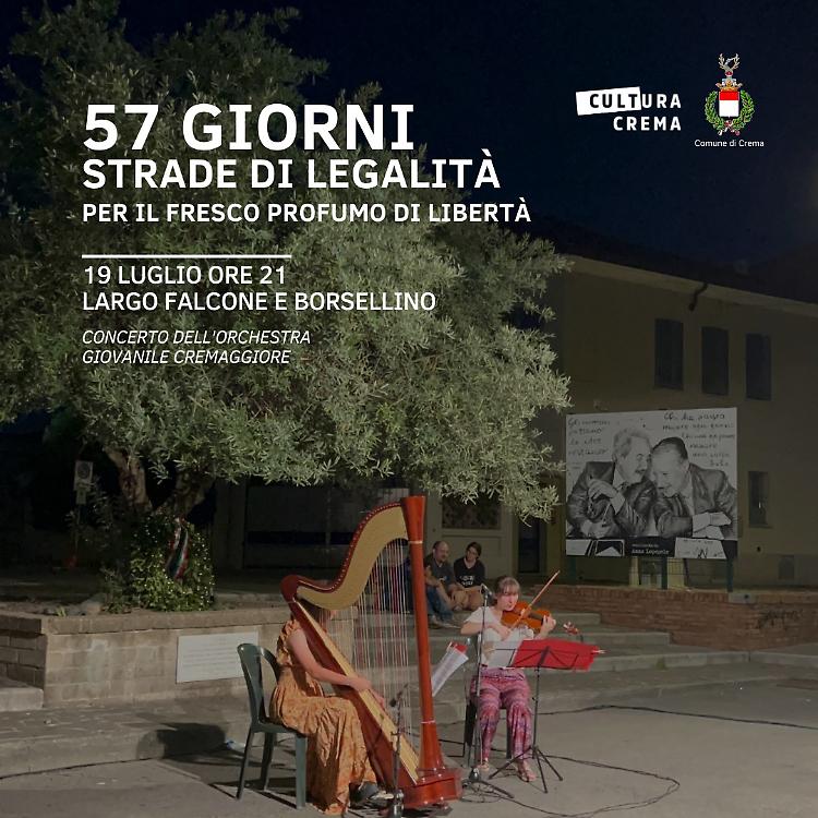 Orchestra Giovanile Cremaggiore in ricordo della strage di via d'Amelio