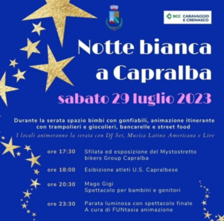 Notte bianca a Capralba
