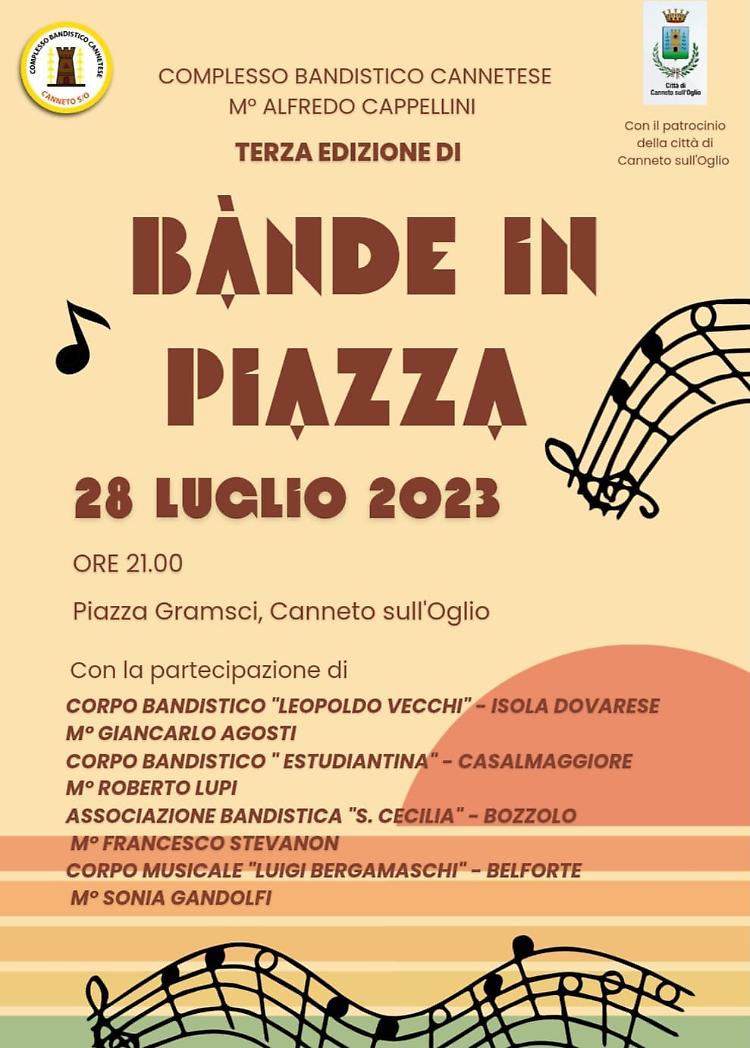 Terza edizione di "Bande in piazza"