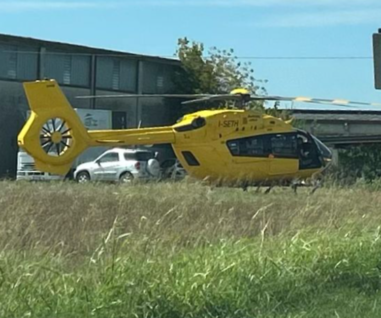 Punta da un imenottero nel giardino di casa: eliambulanza per una 50enne
