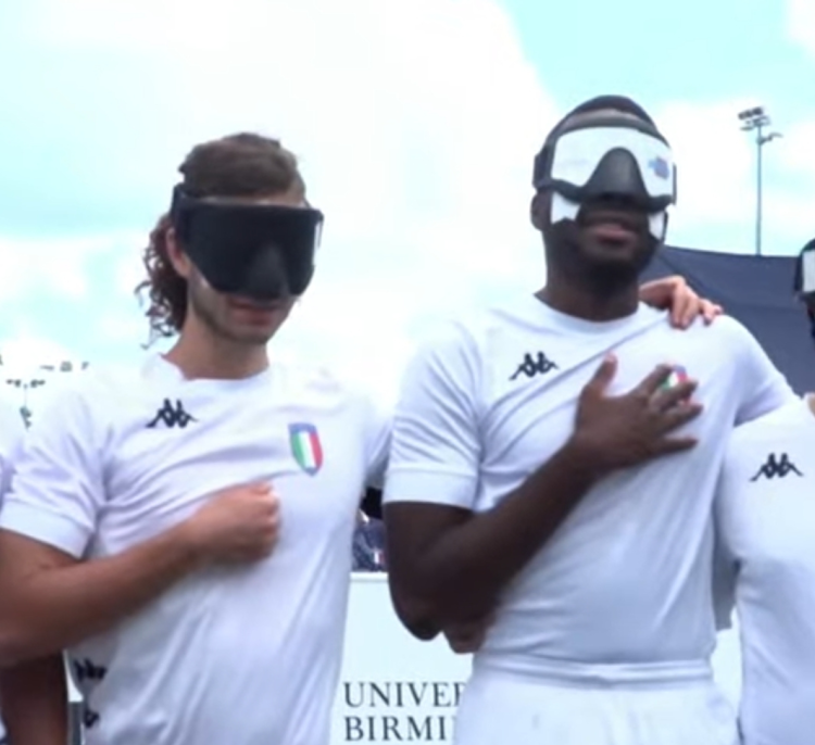 Calcio a 5 non vedenti, pareggio dell'Italia grazie ai giocatori del Crema