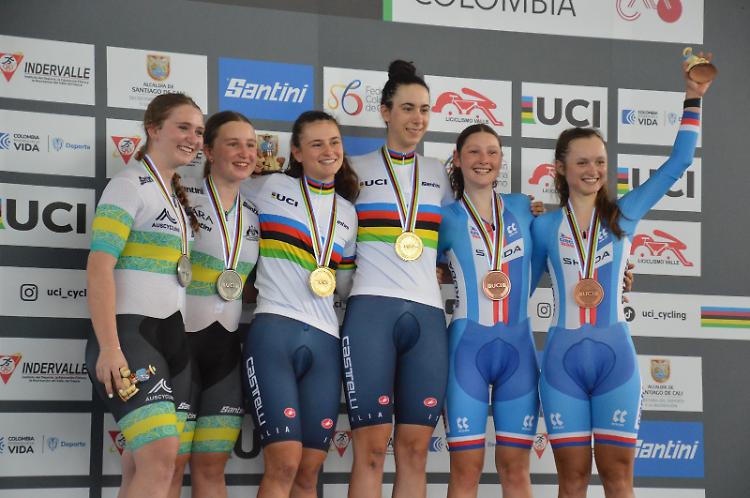 Mondiali Junior: Federica Venturelli ha vinto il titolo anche nella Madison