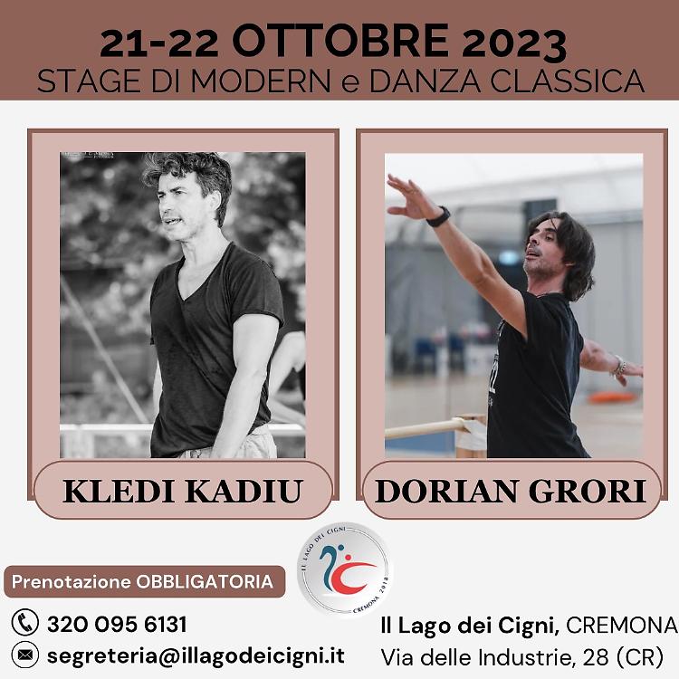 Stage di Modern e Danza Classica con Kledi Cadiu e Dorian Grori