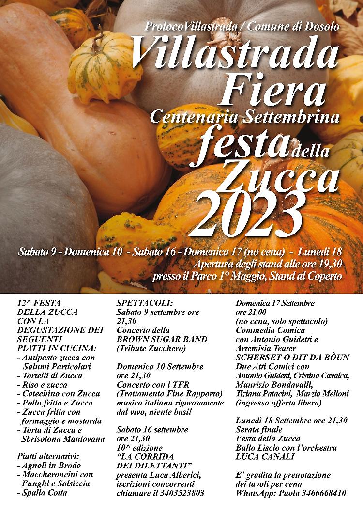 Festa delle Zucca 2023 di Villastrada