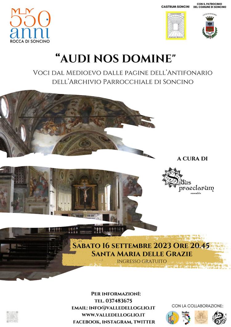 "Audi nos Domine!" concerto di canto gregoriano