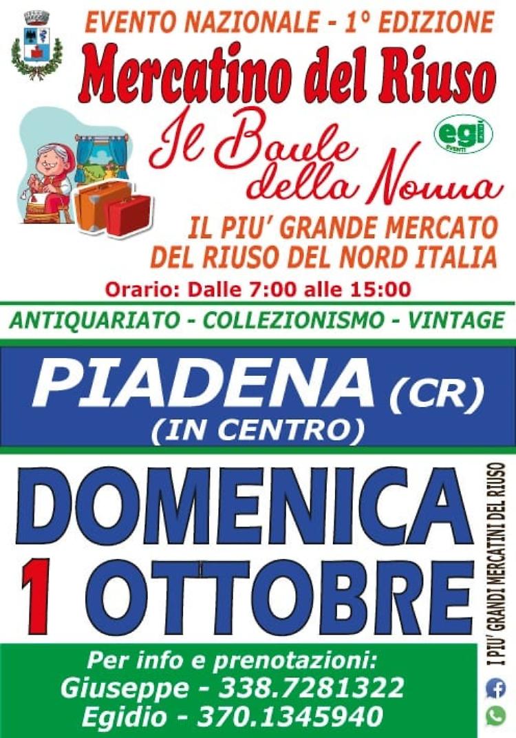 Evento Nazionale: 1a edizione - Mercatino del Riuso "Il baule della nonna"