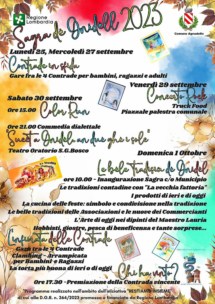 Sagra dè Gnidèll 2023: contrade in sfida