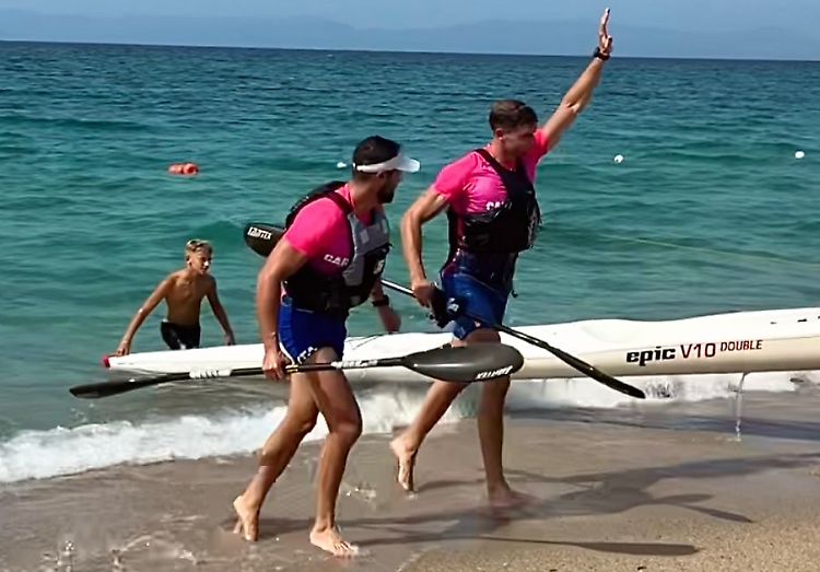 Canoa: nemmeno il mare ferma Dal Bianco