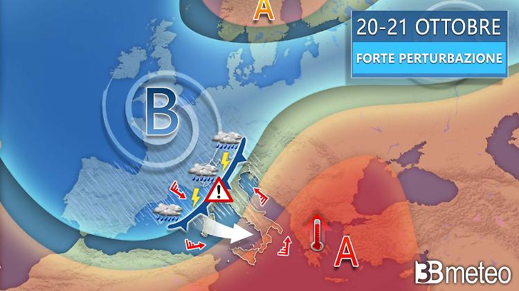 L’autunno mostra i muscoli, in vista un’ondata di maltempo