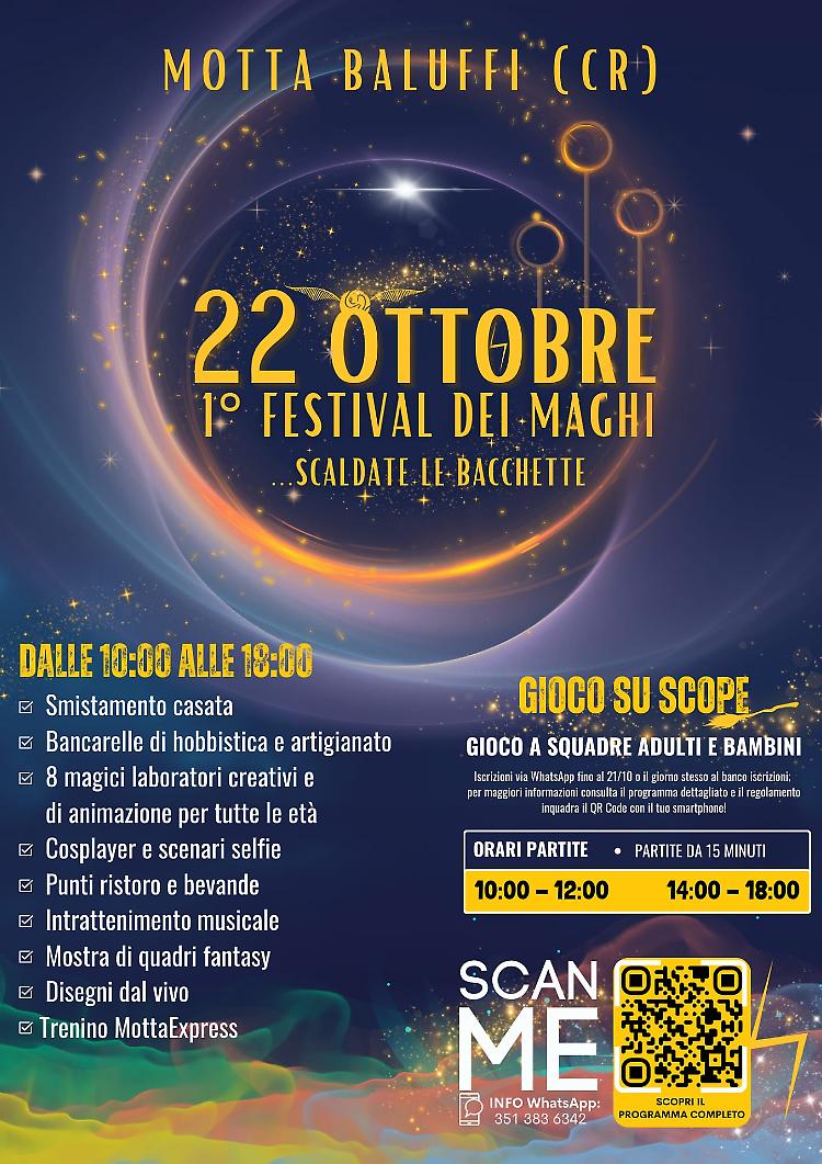 1° Festival dei Maghi... scaldate bacchette e scope!
