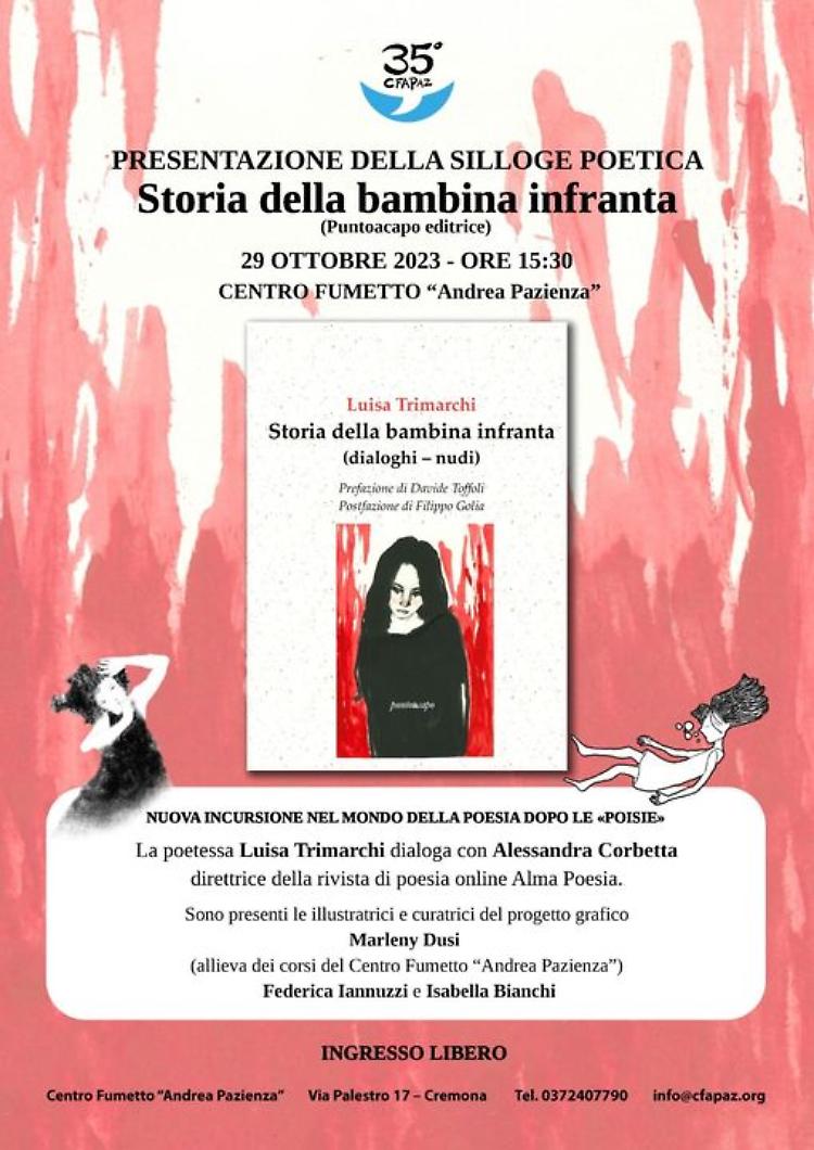 Presentazione della silloge poetica "Storia della bambina infranta"