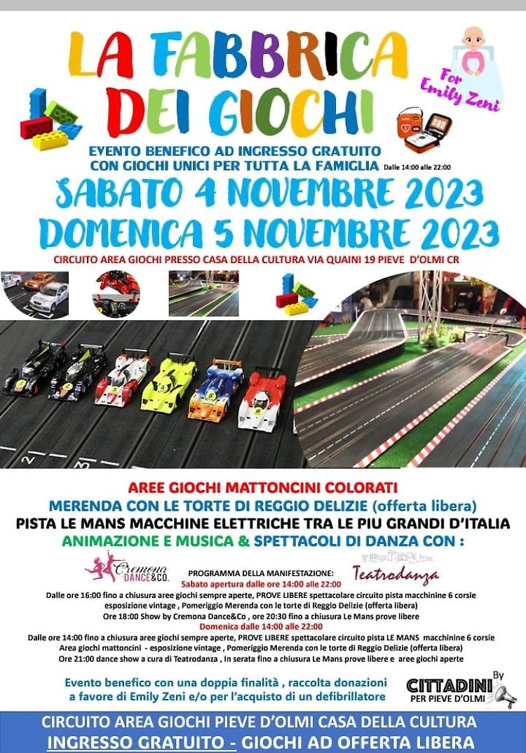La Fabbrica dei Giochi - Evento benefico