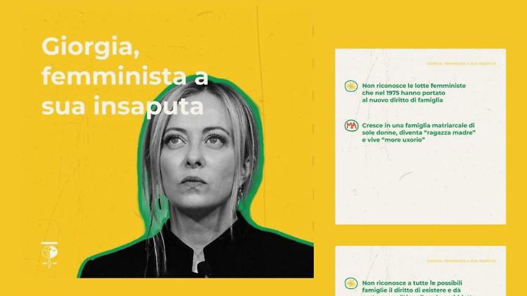 Post su Meloni: «Femminista a sua insaputa», è subito bufera