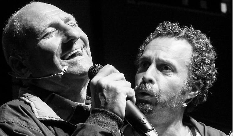 Stefano Misciarelli e Fabrizio Coniglio in un ironico confronto generazionale