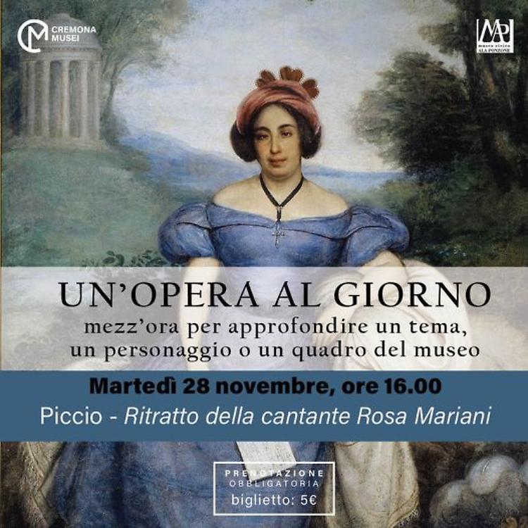 Ritratto della cantante Rosa Mariani di Piccio 