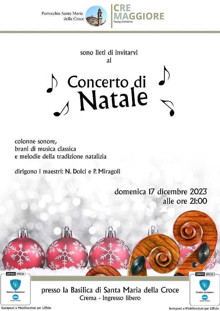"Concerto di Natale" a cura dell'Orchestra Cremaggiore di Crema 