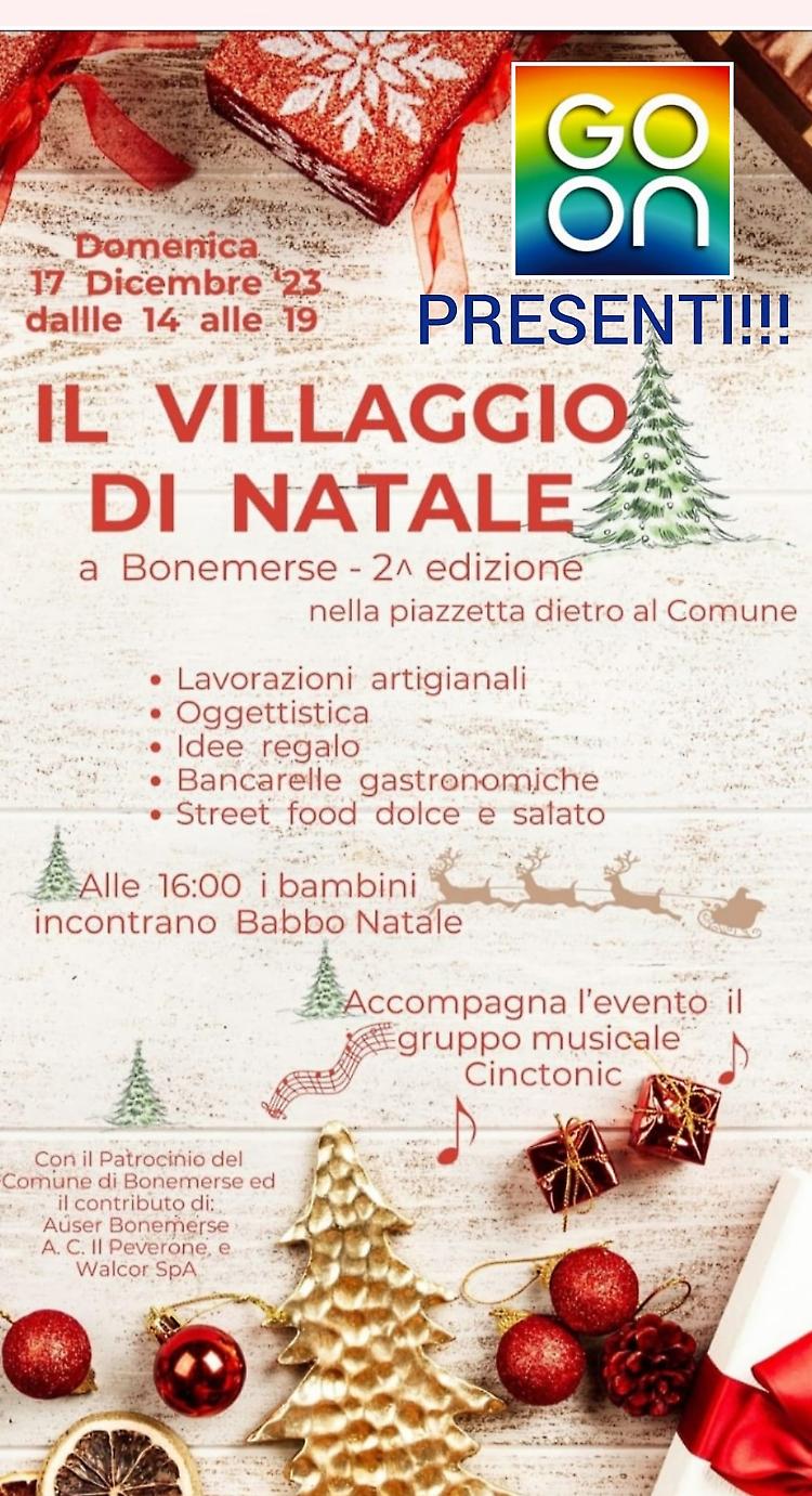 Il villaggio di Natale a Bonemerse 