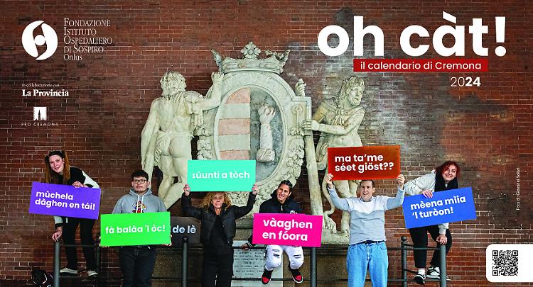 'Oh, càt!', il calendario 2024 di Fondazione Sospiro a tema 'cremonesità'