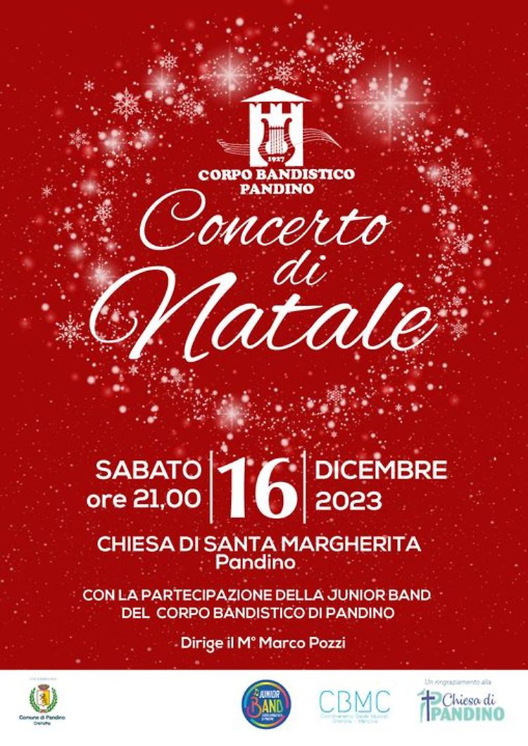 Concerto di Natale del Corpo bandistico di Pandino