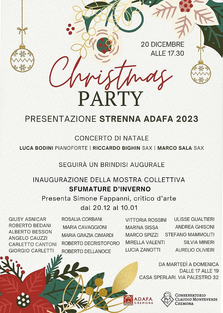 Christmas Party: presentazione Strenna e Concerto