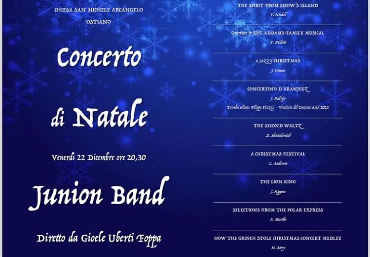 Concerto di Natale della Junion Band