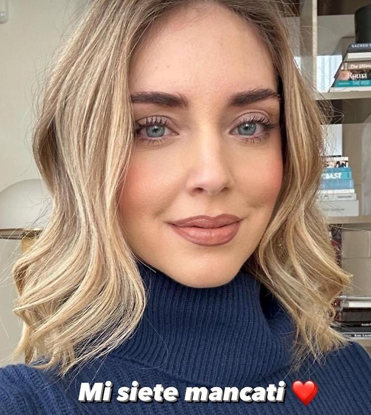 Chiara Ferragni torna sui social: «Mi siete mancati»