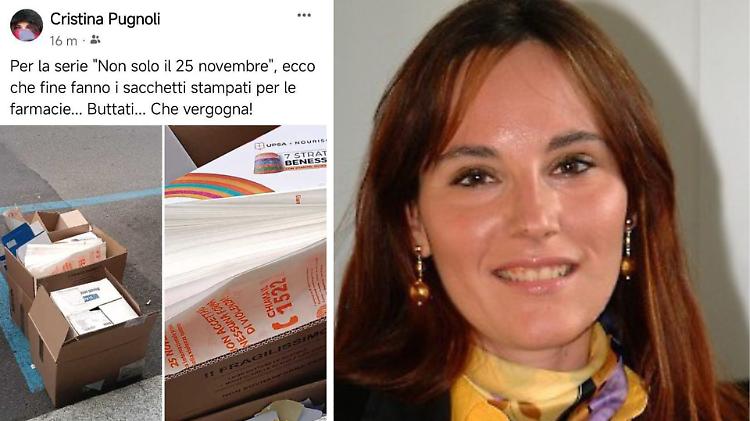 Sacchetti anti-violenza gettati via: «Segno dell'ipocrisia della nostra società»