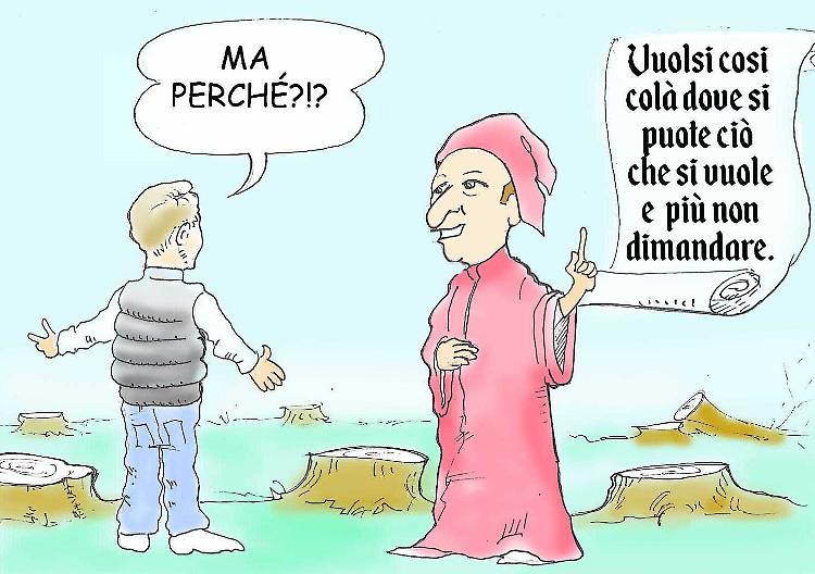 Pioppi abbattuti, il sindaco diventa Vate