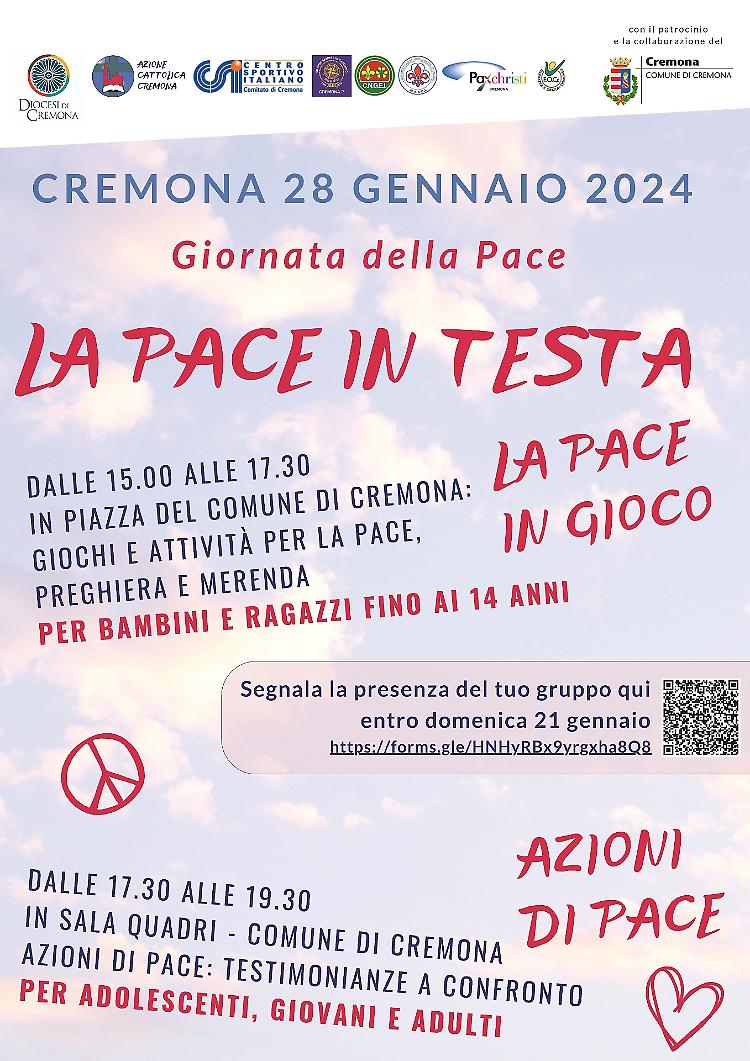 “La Pace in testa” giornata della pace diocesana