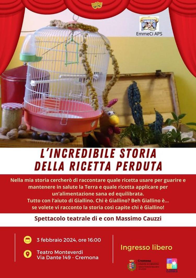 Evento per famiglie: L'incredibile storia della ricetta perduta