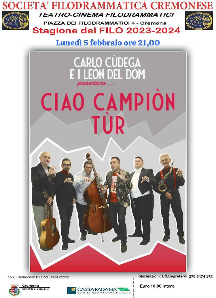 Teatro: Ciao Campiòn Tùr