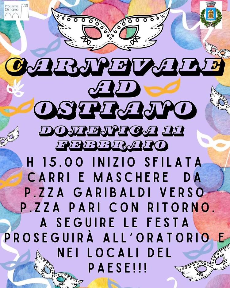 Festa di Carnevale nelle vie del paese!