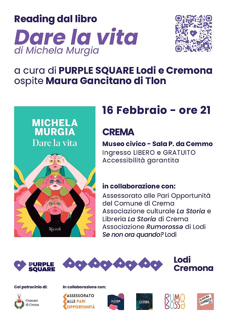 Reading dal libro "Dare la vita" di Michela Murgia