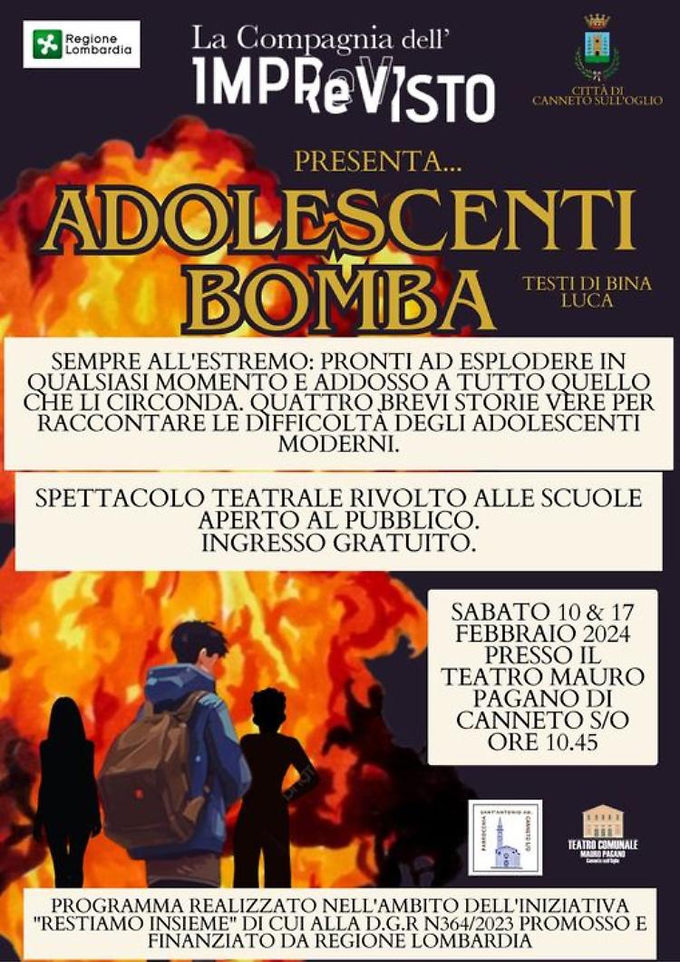 "Adolescenti bomba" spettacolo teatrale