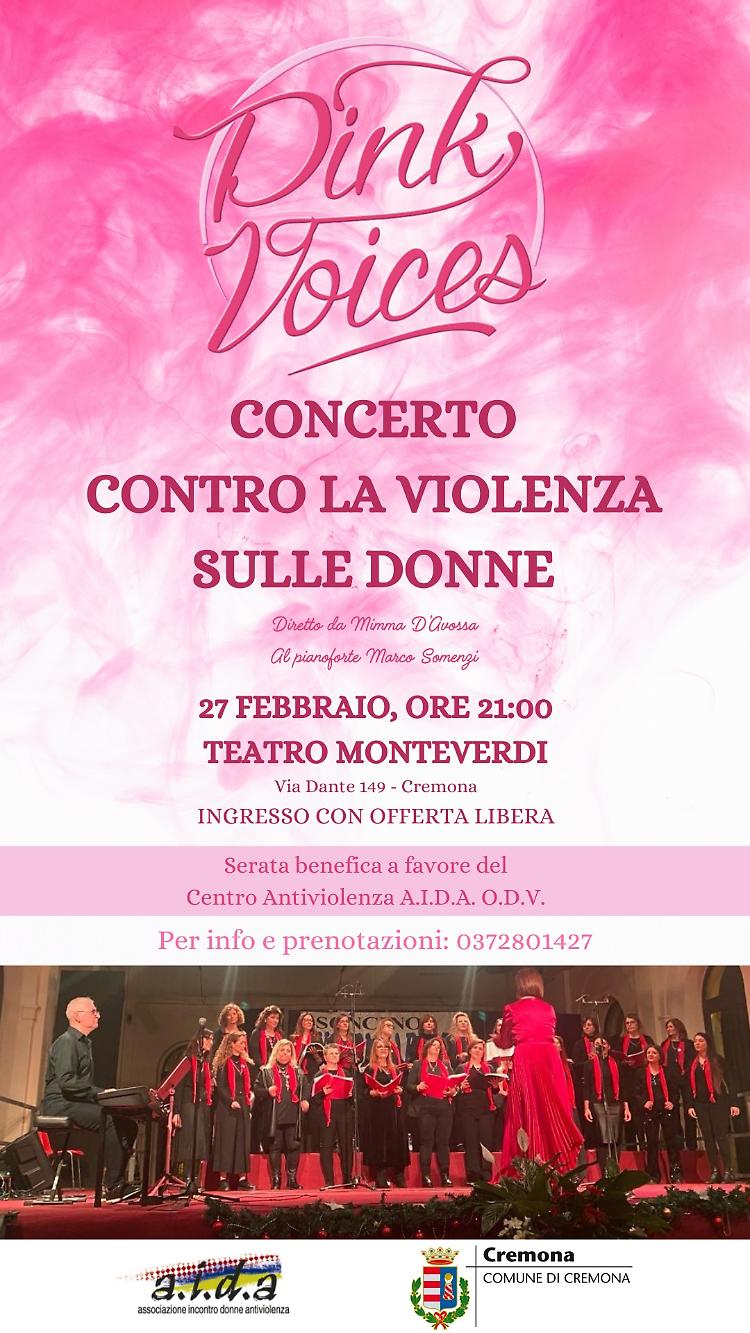 Pink Voices: Concerto contro la violenza sulle donne