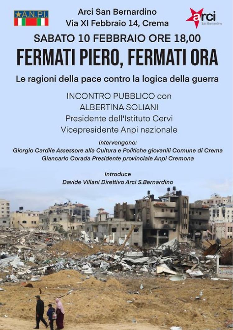 Fermati Piero, fermati ora! Incontro pubblico
