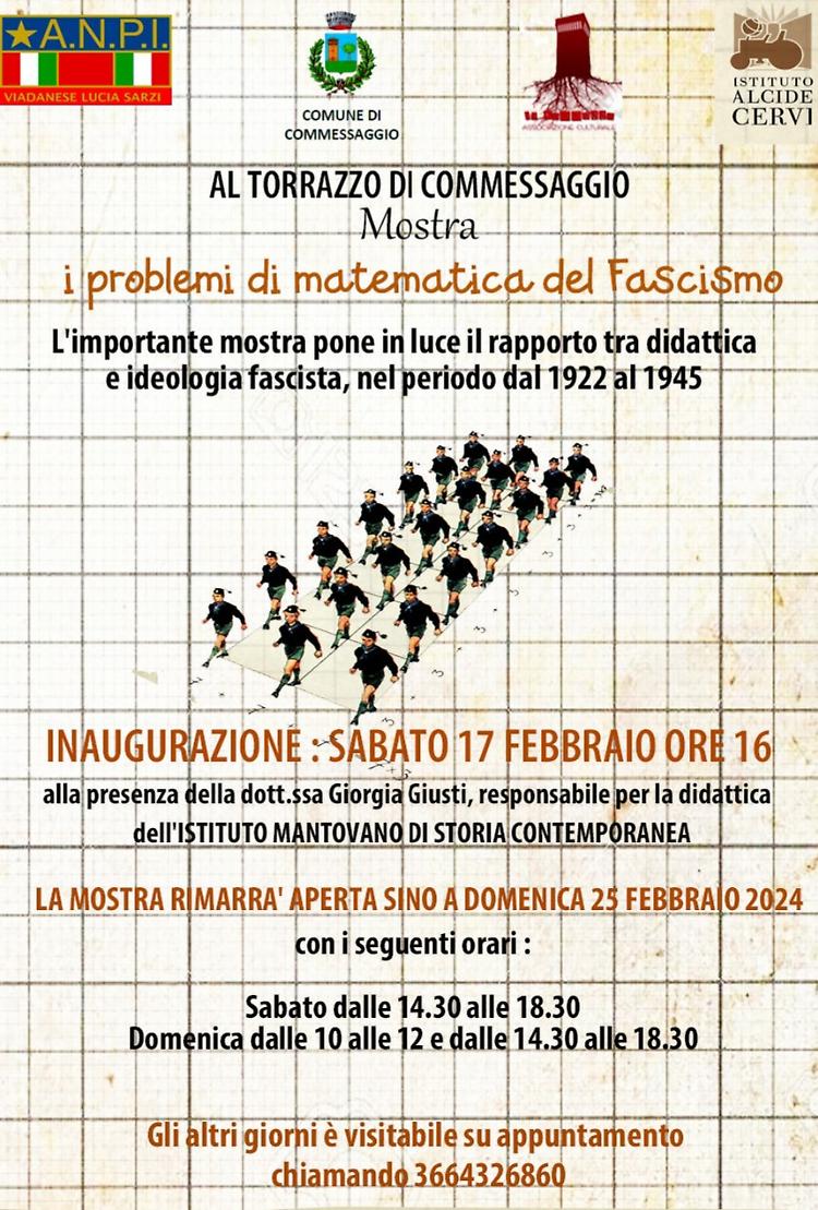 Mostra: I problemi di matematica del Fascismo